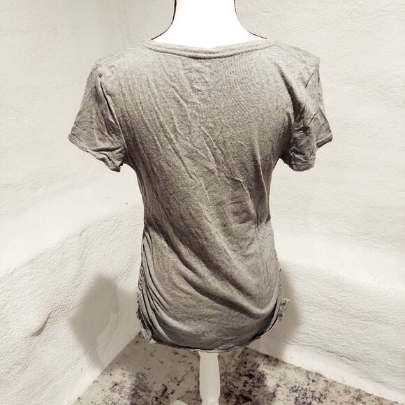 ISABEL Maternity Tee Gray Womens Size Medium - Picture 4 of 5